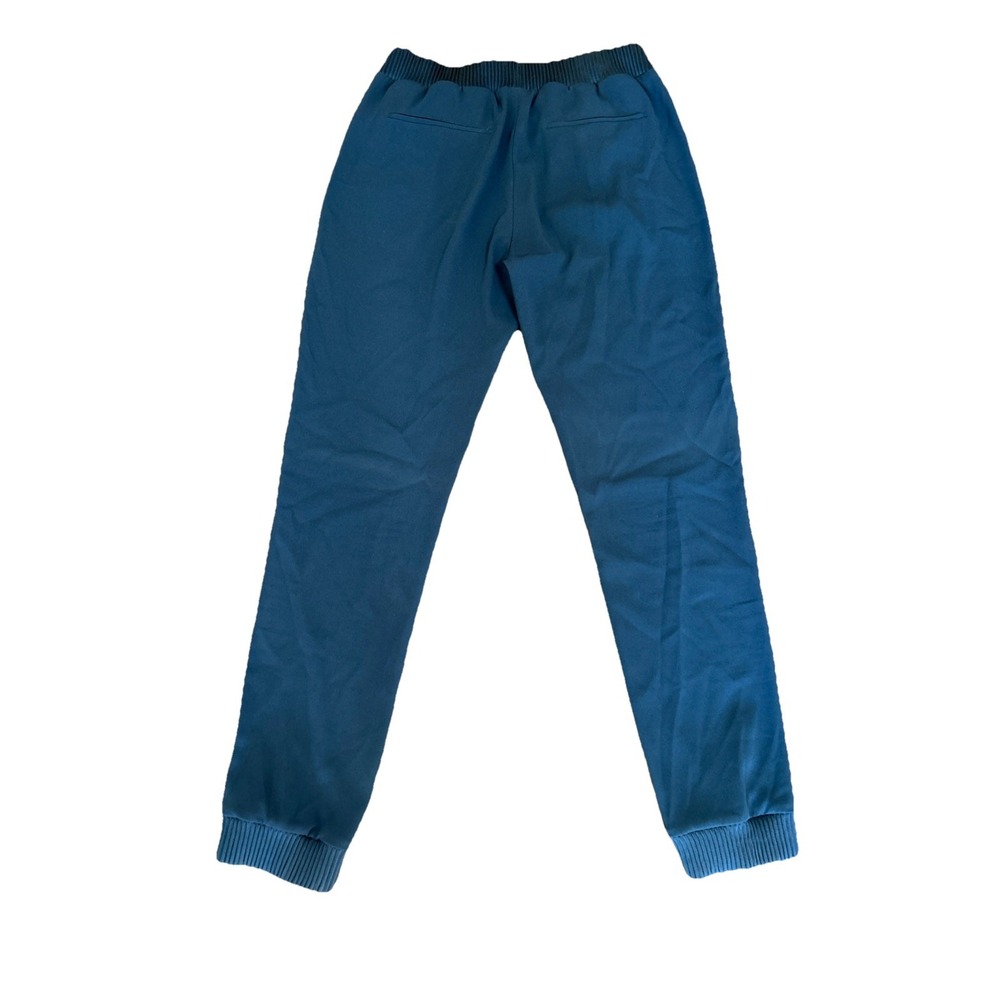 Babaton Solid Blue Joggers Elastic Waist Pull On Women's Size Medium Ribbed Trim - Picture 2 of 7